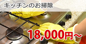 キッチンのお掃除　18,000円～